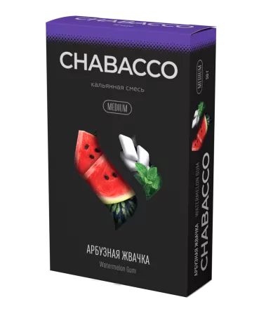 Кальянная смесь Chabacco Medium 50г Watermelon Gum M