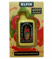 Одноразовая электронная сигарета Elfin Extra 4000 Клюквенный Лимонад М
