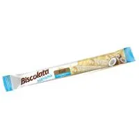 Вафельные трубочки Solen Biscolata 26г Белый шоколад, молочная начинка с кокосом