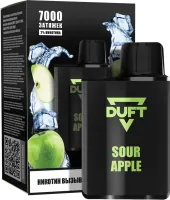 Одноразовая электронная сигарета Duft 7000 Sour Apple M !