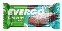 Пирожное протеиновое Evergo 50г Брауни с кокосом