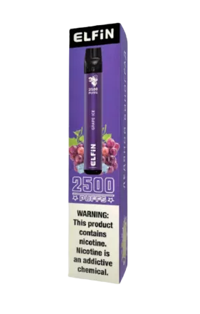 Одноразовая электронная сигарета Elfin Plus 2500 Ледяной Виноград М